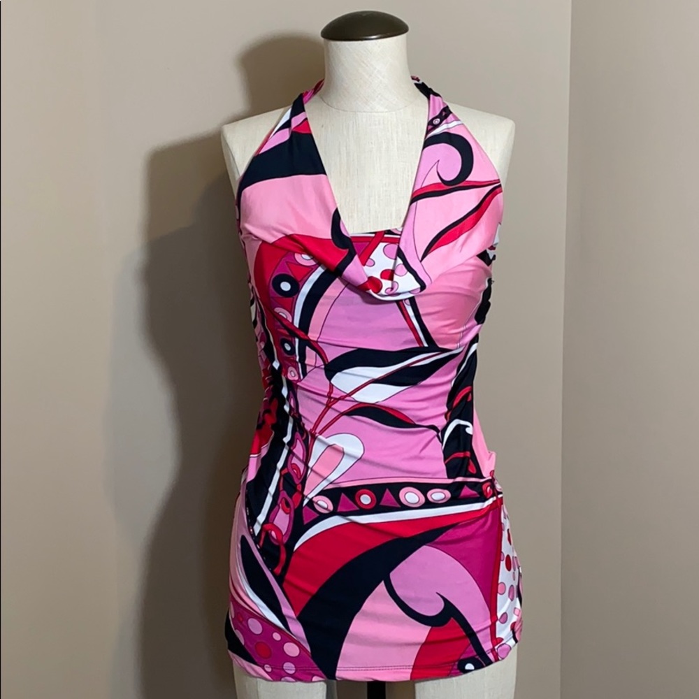 Silky halter top